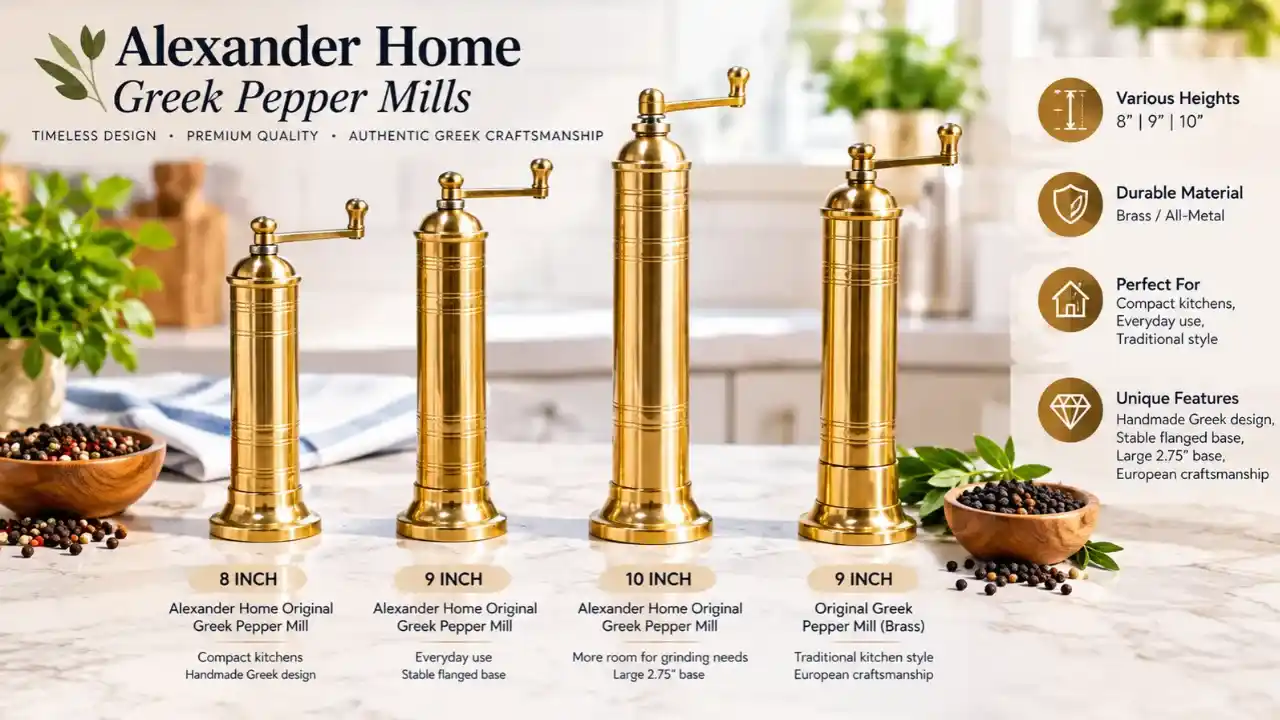 Vintage Brass Pepper Grinder