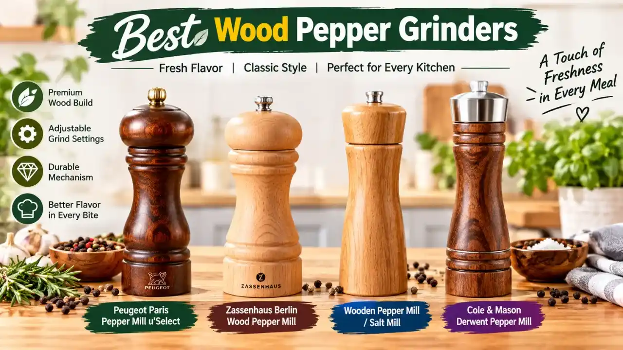 Wooden Pepper Grinders