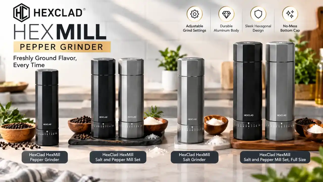 Hex Mill Pepper Grinder