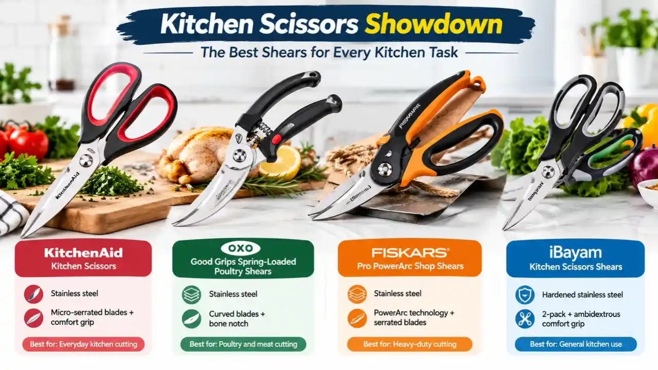Left Handed Kitchen Scissors